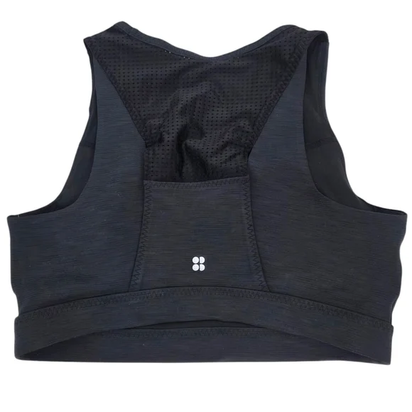 Sweaty Betty Sports Bra Super Sculpt Stream Training Bra NEW Womens Large Gray - Picture 2 of 9